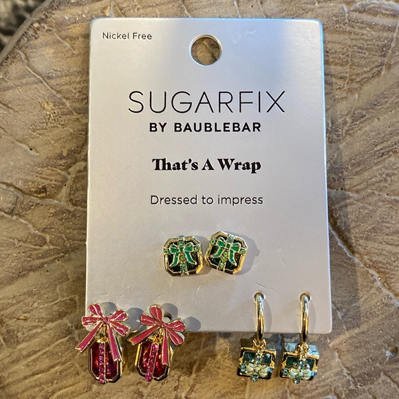 SUGARFIX BaubleBar Presents
Requested Holiday Gift Stud Earring Set 3pc - NWT - Picture 3 of 6